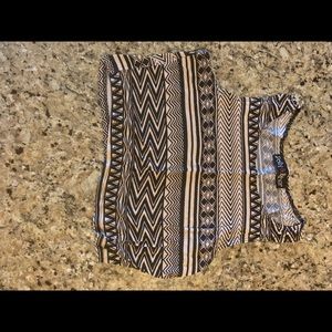 Patterned Crop Top